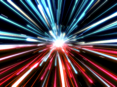 Make the jump to light speed! animated gif fast gif light speed loop mograph motion blur particles speed stars trails warp speed