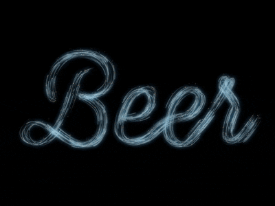 It's Beer O Clock alcohol animated animated gif animation beer drink drunk gif liquor loop typography xparticles