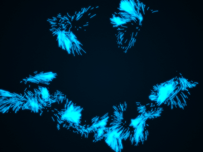 Smile! animated gif animation be happy cheer up cheers gif happy laugh loop mograph particles smile