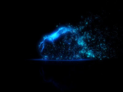 The Blob animated gif animation dust gif gif animation glow loop mograph motion graphics particles x particles xparticles