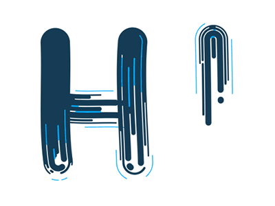 Hi... Bye after effects hello animated typeface zujal bye hi type animated type typography motion graphics animated gif gif