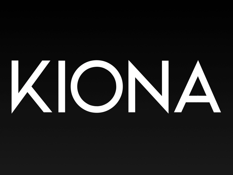 Kiona Animated Typeface animated gif animated type animated typeface font gif animation kiona loop mograph text type type animation typography