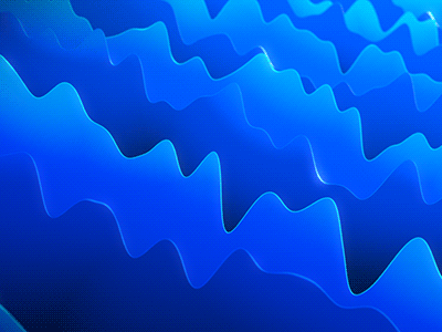 Wave World! animated gif audio blue c4d endless gif gif animation loop mograph motion design ocean seamless smooth spring springy stylized water wave waveform waves