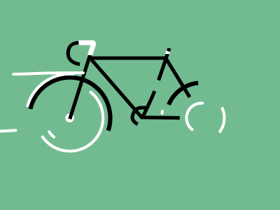 Bike Lane Uprising 2d animated gif animation bicycle bike biking cycle cycling endless gif gif animation gimme give me lines loop mograph motion design motion graphics