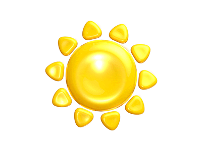 Sunny warm summer days are almost here! 3d animated gif emoji forecast fun gif gif animation happy icon mograph summer summer time summertime sun sunny sunrays sunshine warm weather weather yellow