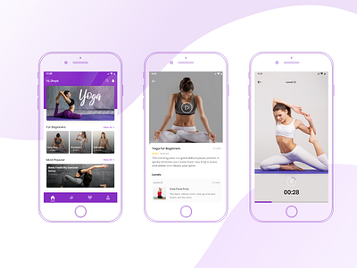 Yoga App design android app ui app design app ui mobile app ui ui design yoga app yoga app design yoga ui design
