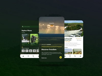 Discover Travel Project app branding design figma travel ui ux wildlife