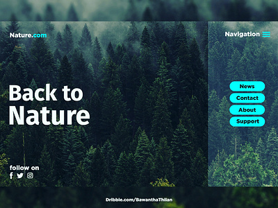 Back to nature illustrator photoshop uidesign webdesign