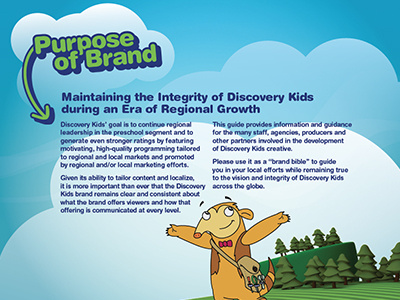 Discovery Kids brand guide design tv