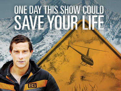 Bear Grylls advertising discovery key art tv