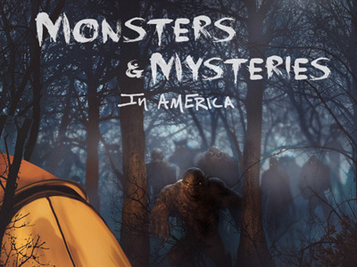 Monsters & Mysteries Destination America advertising discovery illustrator key art tv