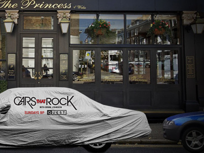 Cars that Rock - Pub Stunt acdc advertising discovery guerrilla marketing quest stunt tv uk