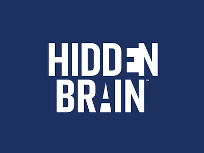NPR's Hidden Brain audio branding hidden brain identity identity design journalism logo media npr podcast podcasting public media public radio radio social sciences typography