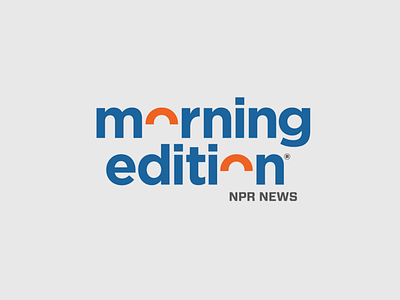 NPR Morning Edition branding identity identitydesign journalism logo marketing morning edition national news npr nprs morning edition public media public radio radio