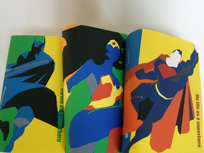 Superheroes Books batman biographies books character designs characters design illustration packaging superman wonderwoman