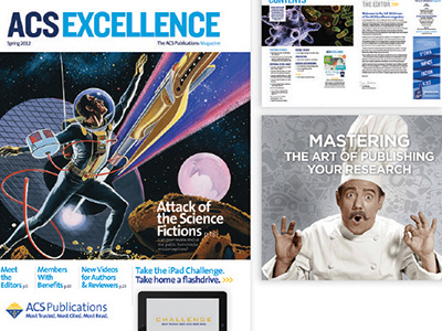 Excellence Magazine art direction chemical chemistry design layout magazine magazine cover redesign science