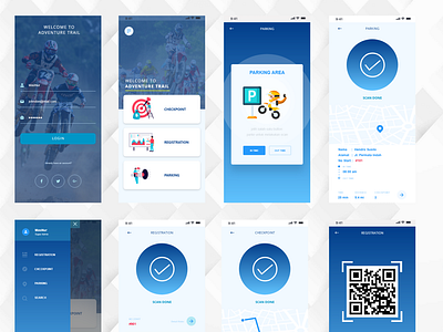 Desain UI Mobile APP Trail