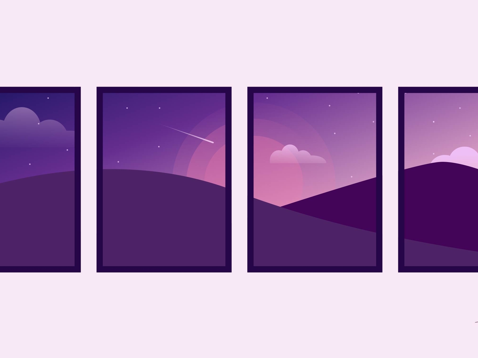 Minimalisme purple by Trang Lê on Dribbble