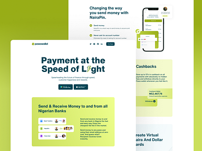 Pawa Wallet app design ui ux