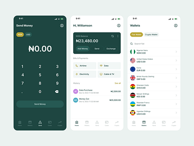 Palremit Mobile App app design ui ux