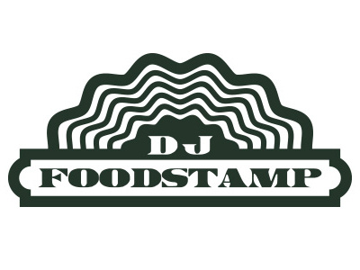 DJ Foodstamp logo dj foodstamp hip hop logo phonograph record