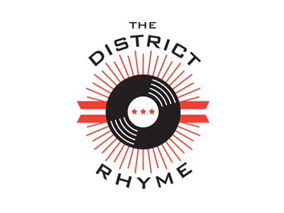 The District Rhyme logo dc film hip hop logo record