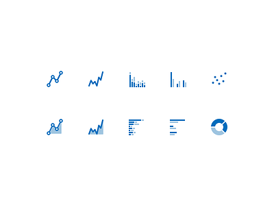 Chart Type Icons charts data icons mongodb visualization