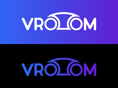 Vrooom Logo #Dailylogochallenge brand car dailylogochallenge design driverless car illustrator logo vector vrooom