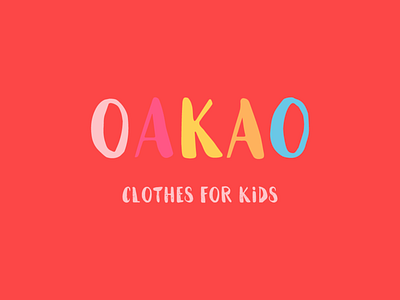 Oakao Clothes brand #dailylogochallenge brand branding clothes dailylogochallenge logo typogaphy wordmark logo