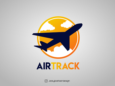 Airplane Company Logo airplane branding dailylogochallenge fly gradients illustrator logo plane sky vector