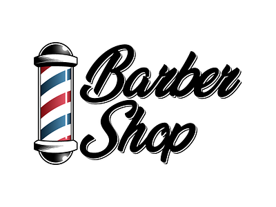 Barbershop Logo barbershop dailylogochallenge design hipster hipster logo illustrator logo sign vector vintage