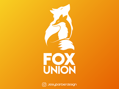 Negative space logo dailylogochallenge fox illustrator logo negative negative space space union vector