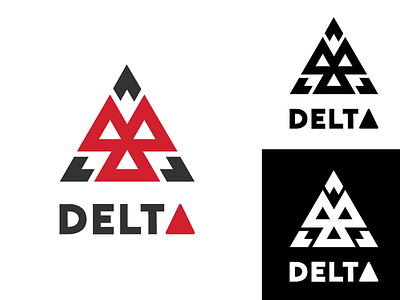 Geometric Logo "Delta" brand dailylogochallenge delta geometic logo triangle logo triangles vector