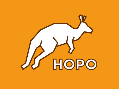 Kangaroo Logo branding dailylogochallenge flat design geometric hopo illustrator jump kangaroo lineart logo orange vector