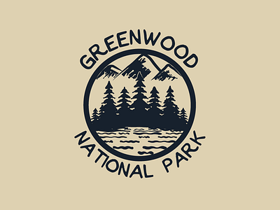 National Park Logo dailylogochallenge greenwood hand drawn illustration illustrator logo national park vector vintage