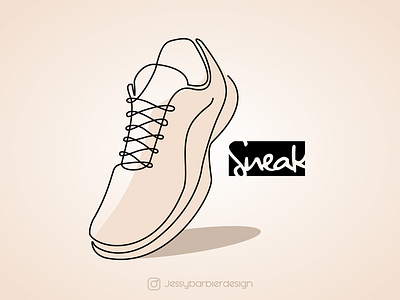 Sneakers lineart logo brand branding dailylogochallenge illustrator lineart logo shoes sneakers vector