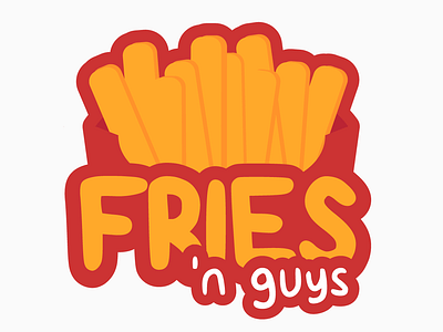 Burger Joint Logo brand branding branding identity dailylogochallenge fast food flat design fries illustrator logo typography vector