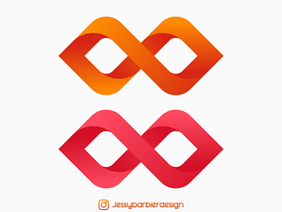 Inifinite Logo art brand branding design flat design gradient illustrator infinite infinite loop lineart logo vector
