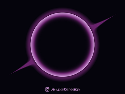 Black Hole art astronomy black hole gradient illustration illustrator logo planet space space art vector