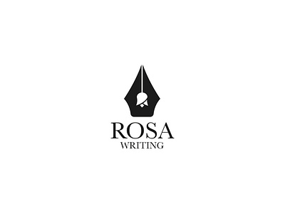 Rosa Writing branding design icon logo vector