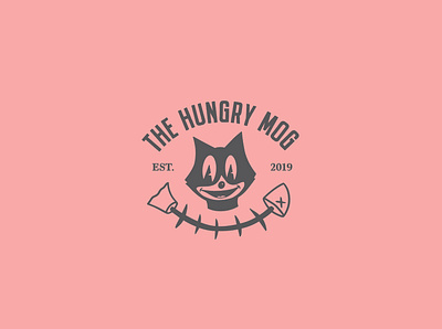 The Hungry Mog branding cartoon cartoon character character design illustration logo vector vintage
