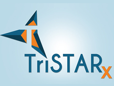 TriSTARx Pharmacy Logo design graphic logo