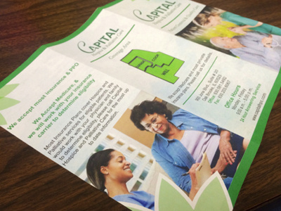 Capital Hospice Logo & Brochure Design brochure graphic design logo logo design print design