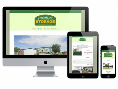 StormKing Storage Website Design design website