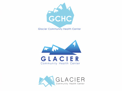 Glacier Community Health Center Logo graphic design logo logo design