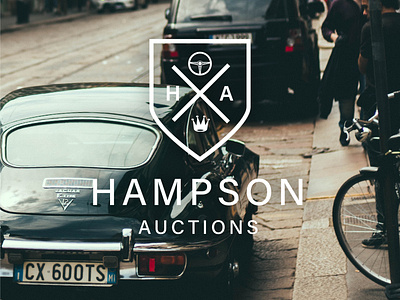 Hampson auctions brand identity