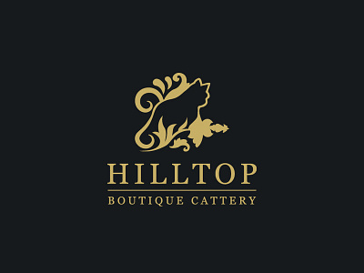 Visual Identity Design for Hilltop Boutique Cattery branding and identity branding design graphic design logo logo design startup vector