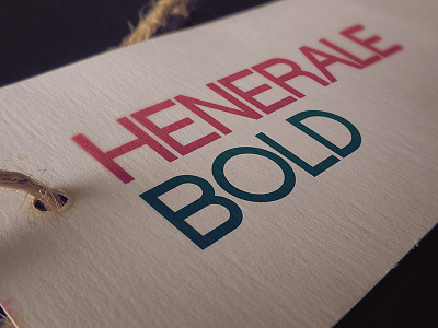 Henerale Bold bold concept font letter typeface typography