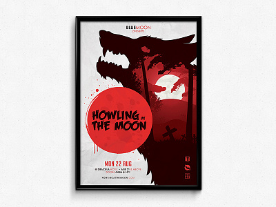 Warewolf Halloween Poster- Finished design exposure halloween illustration poster warewolf wolf