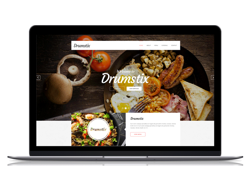 Food Website & Animation Test animation app food interface menu restaurant site ui web website